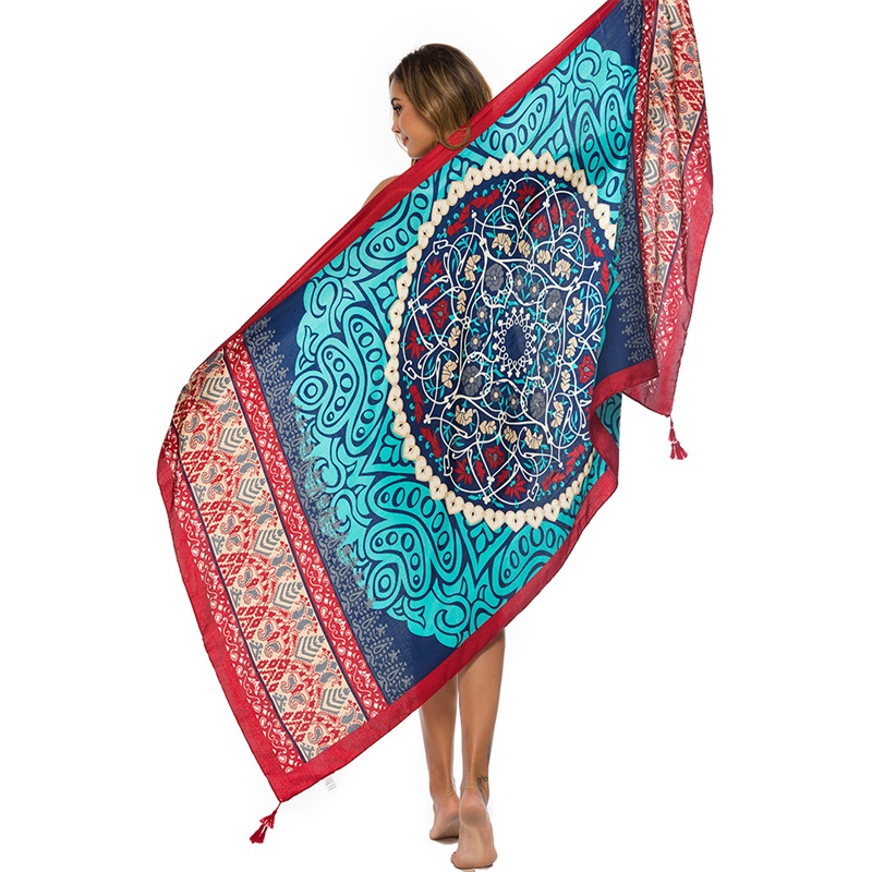 Cover Up Kaftan - 2018 جديد 90x180 سنتيمتر حك القطن
