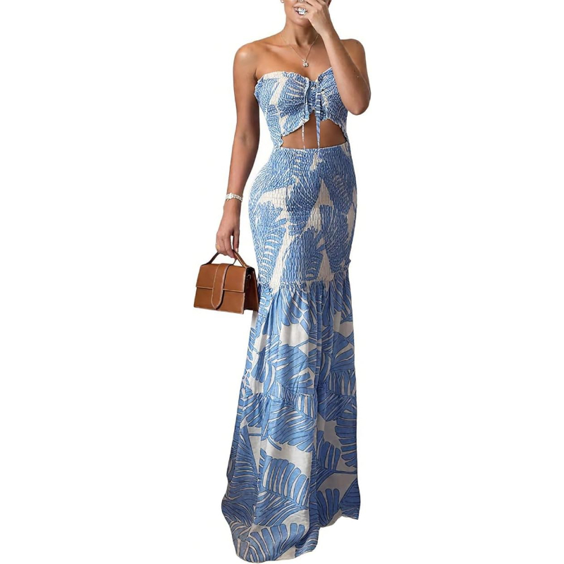 Maxi Dress Halter - فستان ماكسي نسائي من تشيكمي بتصميم