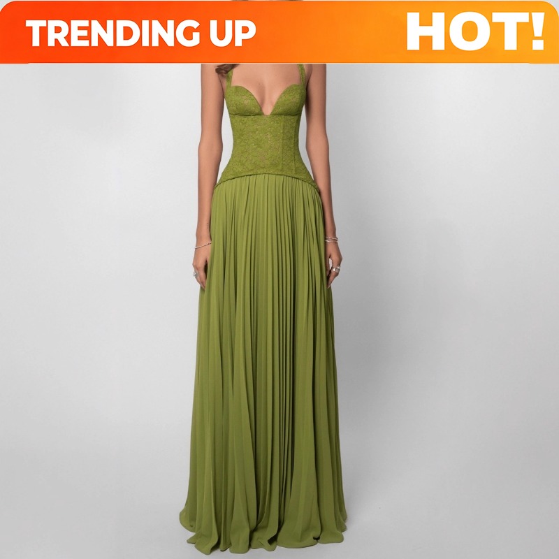 Maxi Dress Halter - فستان ماكسي نسائي مثير بقصة منخفضة