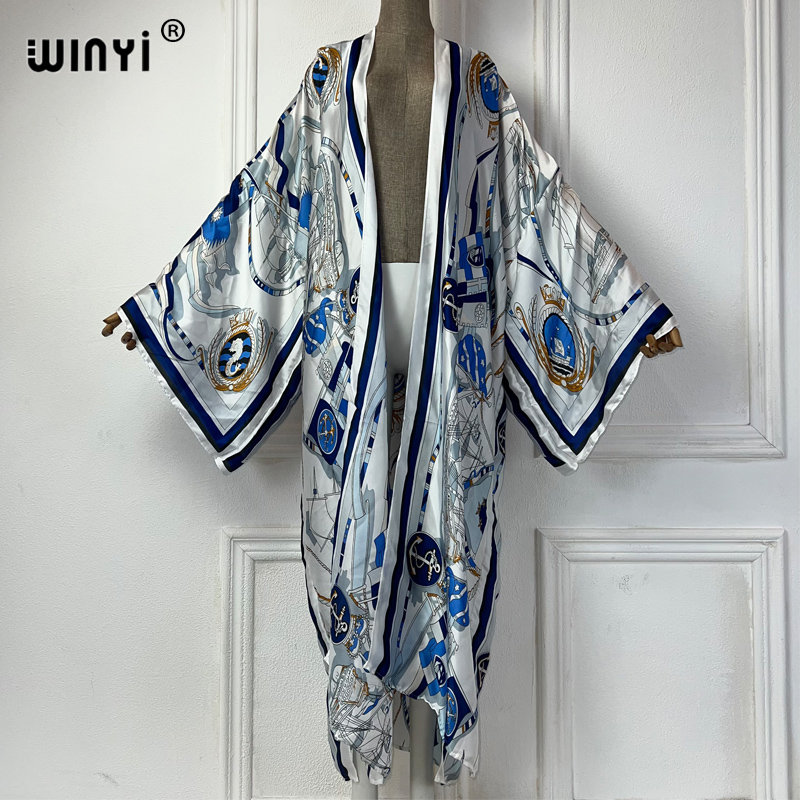 كيمونو WINYI، قفطان صيفي، ملاب - مراجعة Cover Up Kaftan وسعره